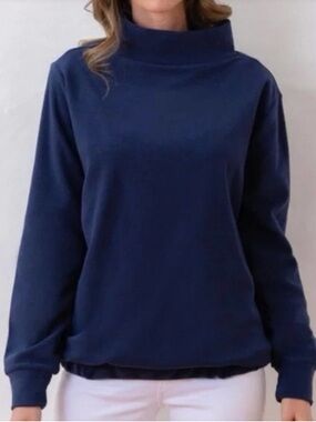 Dudley Stephens navy Baldwin fleece top XS